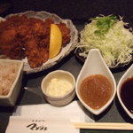 とんかつ マンジェ - 上ロースチョイス定食　イカフライ　カニクリーム