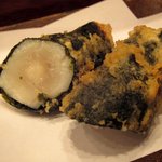 てんぷら天朝 - ホタテの海苔巻き　昼の竹コース