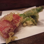 てんぷら天朝 - 唐辛子　昼の竹コース