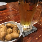 焼肉 たけやん - 生ビールとお通し