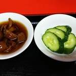 珍来 - 小鉢と御新香