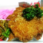 日の丸弁当 - トンカツおかず　2011/8/30ver