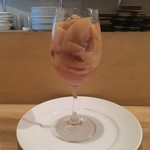 ワインバールケ - 桃のパフェ