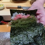 天寿し - ネギトロ(海ぶどう入り)