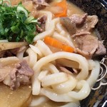 はなまるうどん - 豚汁うどん接写。