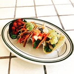 Seasonal vegetable tacos