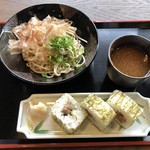 一乗谷レストラント - 料理写真:1000円税込
蕎麦＋へしこ