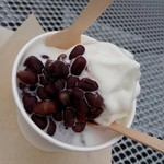 選果工房 - しゅまり小豆のソフトクリーム