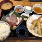 生魚 - 造り定食天ぷら付き♪