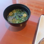レストラン花の木 - パンに味噌汁・・美味しい