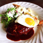 洋食屋クローバー - Aランチ ハンバーグと大海老フライ