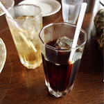 洋食屋クローバー - ジンジャーエールとアイスコーヒー