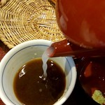 手打ちそば無着庵 - そば湯で〆