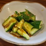 もつ焼 あぶさん - バクダンきゅうり