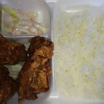 牛島商店 - 唐揚げ弁当(小盛り、ニンニクあり)￥390