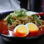 旨辛タンメン 荒木屋 - 大辛野菜麺（麺固め）アップ