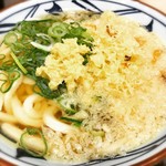 丸亀製麺 - かけうどんに、無料トッピング。