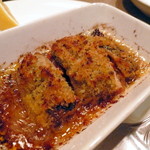 Itareriya Tsukuseriya - イワシと茄子とトマトの重ね焼き。オードブルの選択肢にあるのですが、今回は単品で注文。