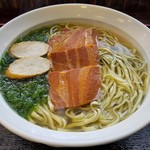 識名そば - アーサそば(大)