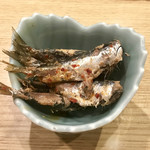 居酒屋勢人 - お通し：イワシの煮付