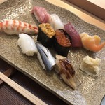 Sushi Shinagawa Aoi - 握り10貫 全部おいしい！了解！