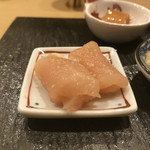 焼とり 中川 - 赤鶏むね肉の昆布〆