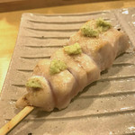 焼とり 中川 - 赤鶏笹身の山葵串