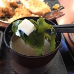 Tonkatsu Hamakatsu - 味噌汁の具材