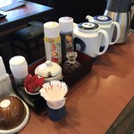 とんかつ濱かつ - 卓上の調味料