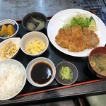 牡蠣鉄板matsumoto - ジャンボとんかつ定食　８３０円