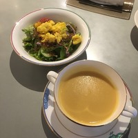 DINING KITCHEN 九曜杏 - 本日のスープとサラダ