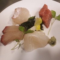 古湯温泉 ONCRI - お造りを甘い刺身醤油でいただくことに慣れてきました。
                