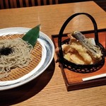 スワンレイク パブ エド 修蔵 - [料理] 天ざる蕎麦 セット全景♪ｗ