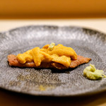 鮨 あらい - とろあぶりうに合体