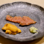 鮨 あらい - とろあぶりうに