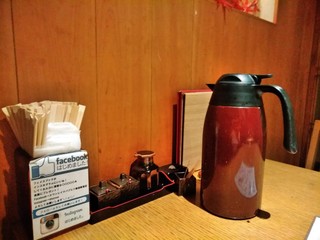 SWANLAKE Pub Edo SHUZO - [内観] 店内 テーブル席 ② 箸･調味料･お茶セット