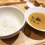 一碗水 - 松菌豆腐花 米飯(松茸のおぼろ豆腐とご飯)