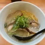 Kappa Sushi - あさり塩白湯ラーメン_太麺