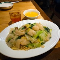 個室中華 頤和園 溜池山王店 - 【ランチ】海老焼きそば大盛り