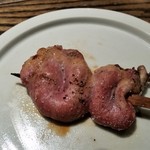 焼き鳥 とりら - ハツ。コリコリして美味しい。