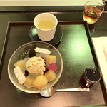 虎屋菓寮 銀座店 - 栗あんみつ 和三盆糖蜜