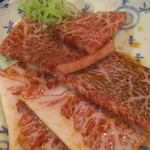 焼肉 平安郷 - 和牛上カルビ。
