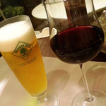 レストラン プティルッソ - Mさんはビールをリピート、私はワインを…❤︎