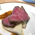 洋食 つばき - ローストビーフと洋梨アンサンブル