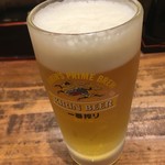 日本そば東京庵 - かけつけビール