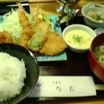 河童亭なお - ミックスフライ定食