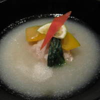 神戸座屋 - 鯛の蓮蒸し　蕪のすり流し