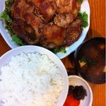 とんかつ　ボントン - 旧2011年生姜焼き定食です。