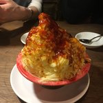 焼肉赤身にくがとう33895 - プリンかき氷これは旨い！