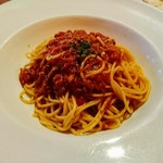 Itarian Dainingu - イタリアンコースのミートソーススパゲティ